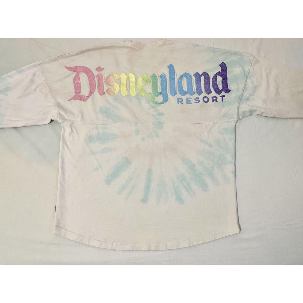 Disneyland Resort Spirit Jersey Shirt Adult Size M‎ Medium Tie Dye Glitter